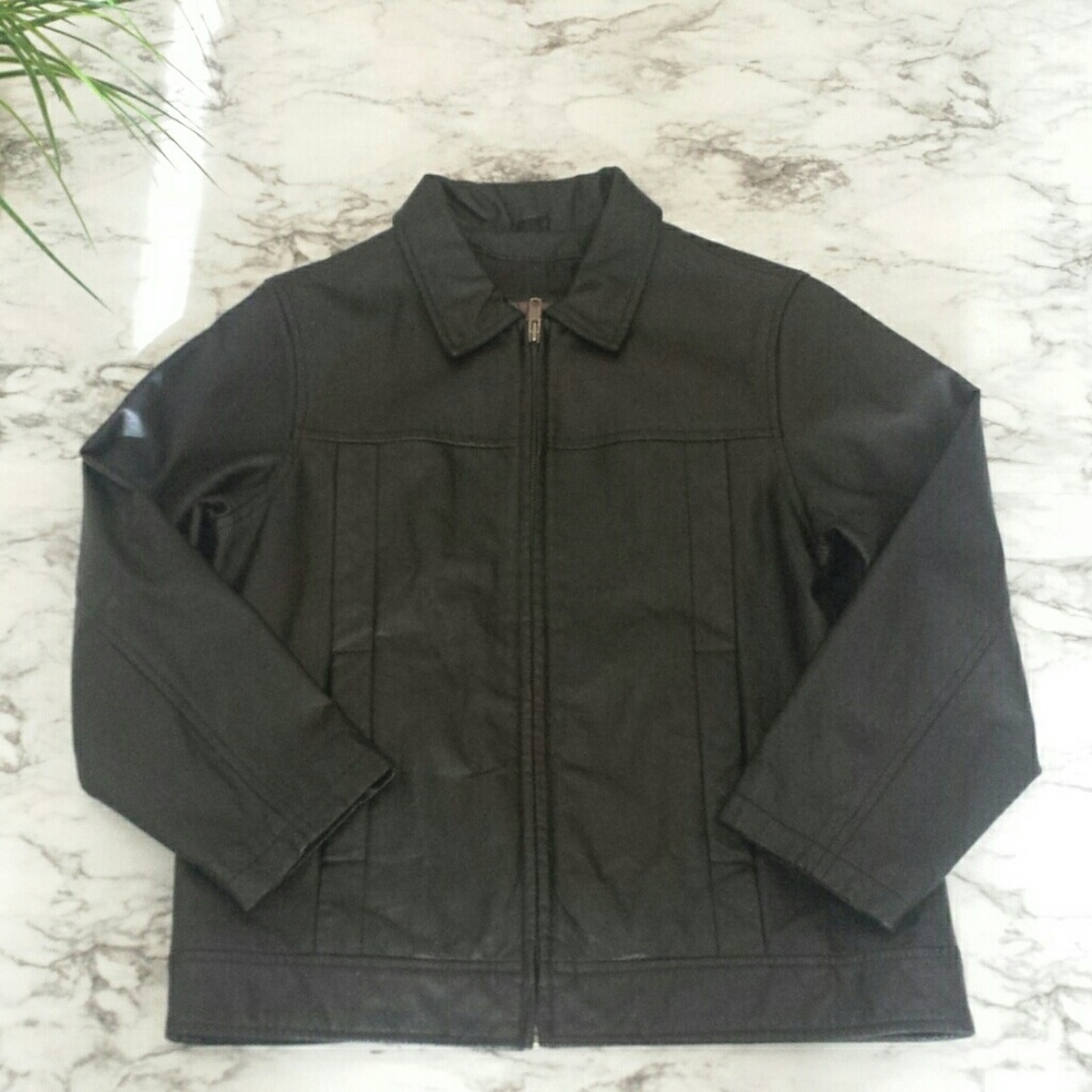 Wilsons Leather Kids Black Genuine Leather Jacket